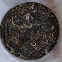 2025 Laobanzhang Sheng Pu'er, Ancient Trees Stone - pressed cake - Eastern Leaves