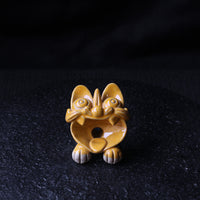 Tangerine Orange mini Wamao 瓦猫 - Incense holder