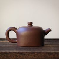 Tian Di Fang Yuan 天地方圆 - Yixing teapot, Zini purple clay