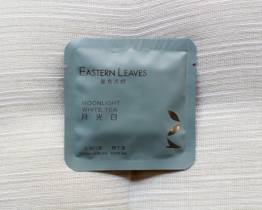 2018 Yueguangbai White Tea, Wild Forest stone - pressed Cake - Eastern Leaves