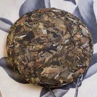 2025 Nannuo Yueguangbai White Tea, Wild Forest stone - pressed Cake - Eastern Leaves