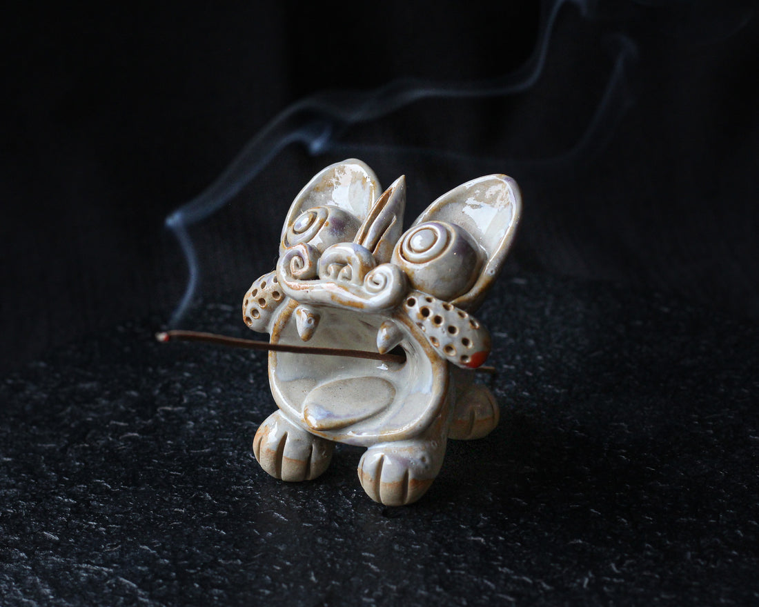 Wamao Dali cat, incense holder, Yunnan ceramic handcraft