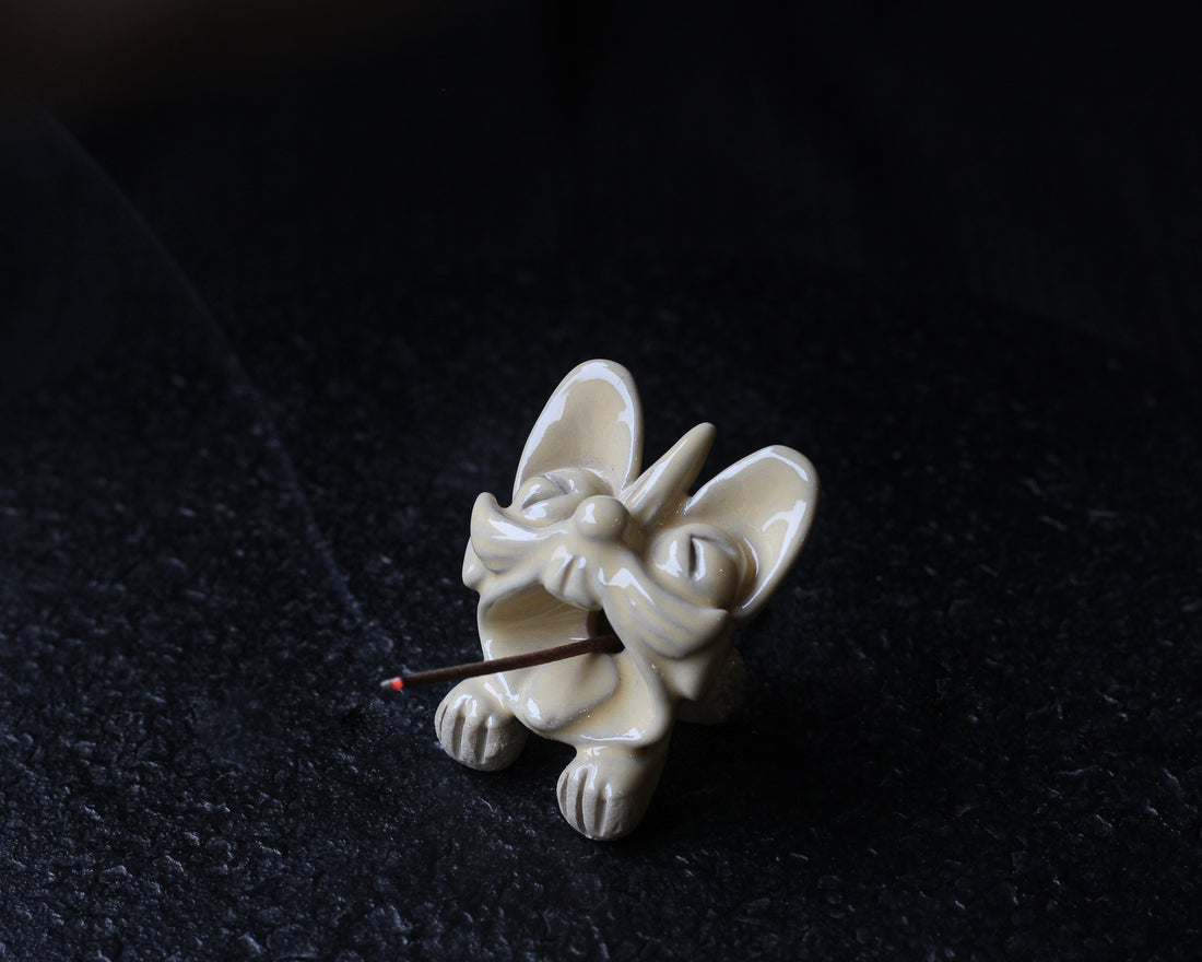 mini Wamao Bianco Crema - Porta Incenso