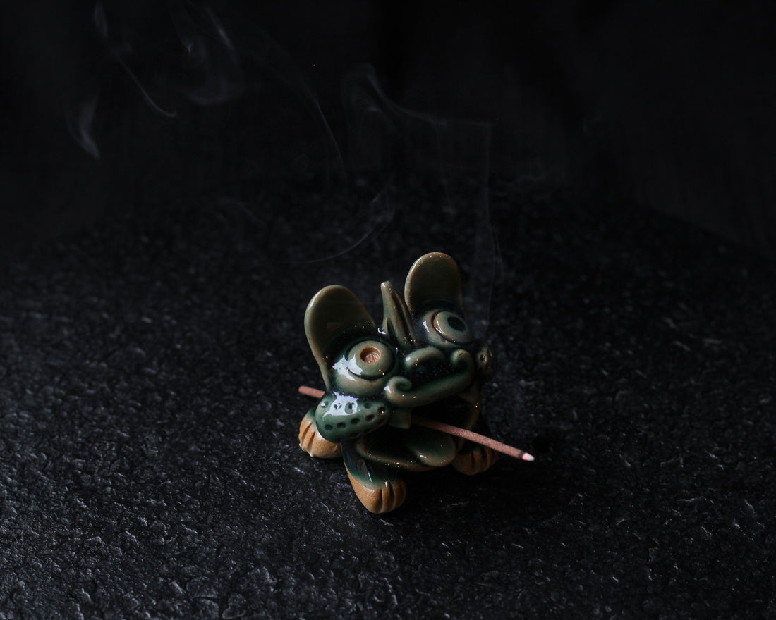 mini Wamao Verde - Porta Incenso
