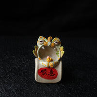 Fortune Wamao 瓦猫 - Incense holder