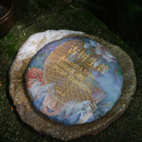 ancient trees pu'er shengpu from Lunan Pasha, Yunnan, China, pressed in brick by farmers, sustainable forest tea