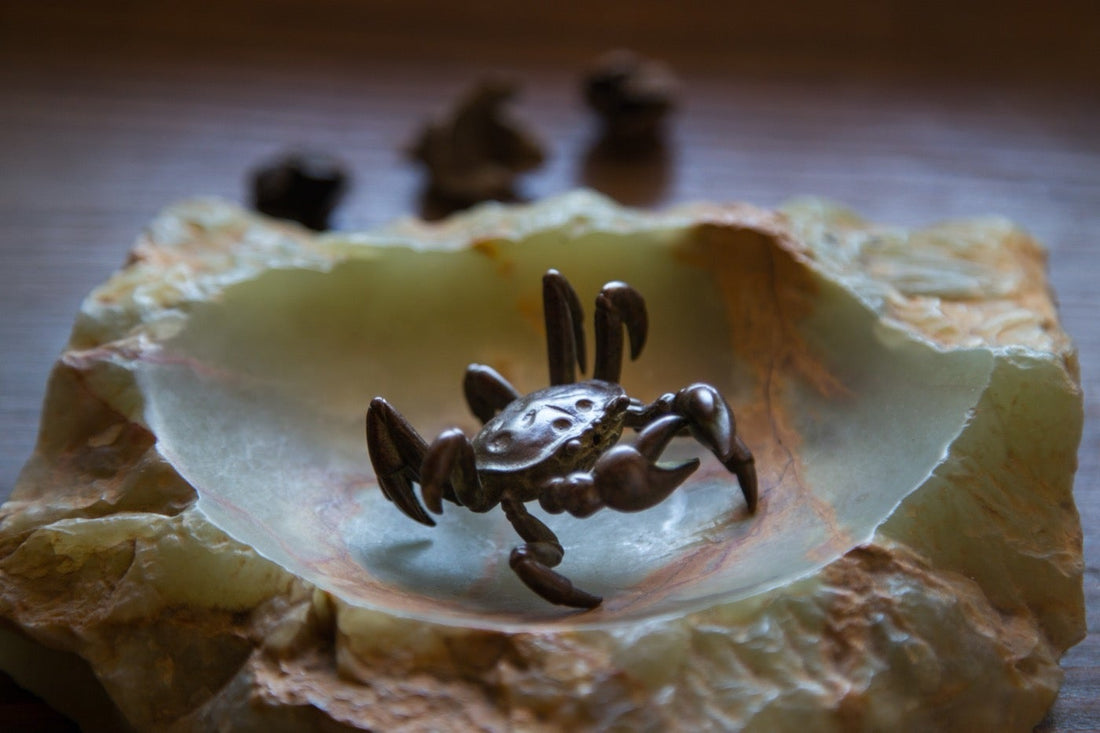 Teapet crab tea friend, lid holder, teaware, tea animal
