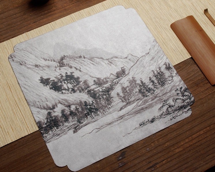 Tea Towel - Chinese Paintings - Eastern Leaves