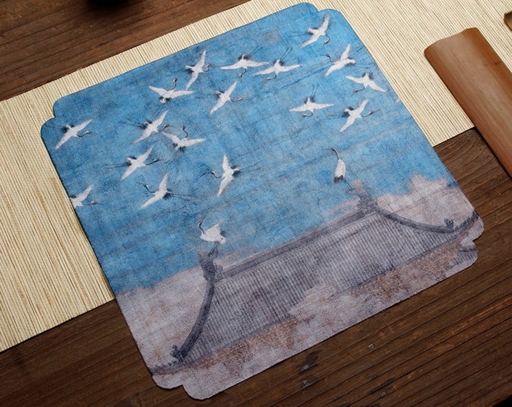 Tea Towel - Chinese Paintings - Eastern Leaves